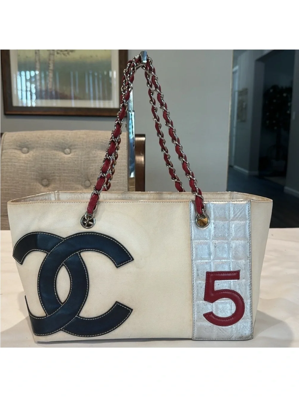 Authentic CHANEL Coco No. 5 Shopper tote bag